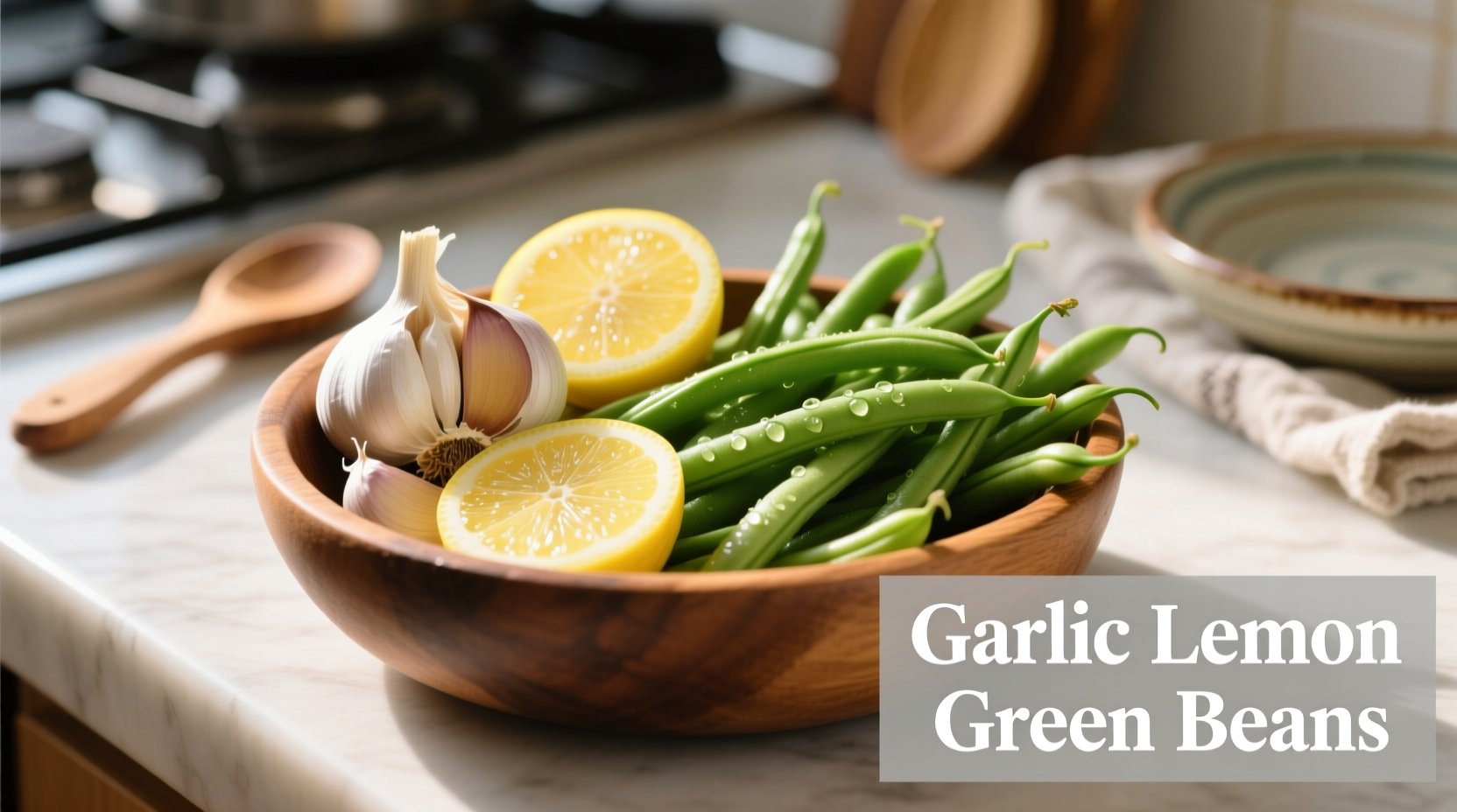 garlic lemon green beans