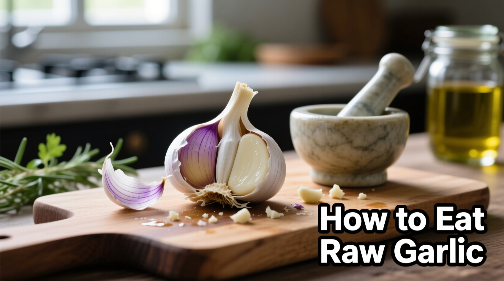 how to eat raw garlic