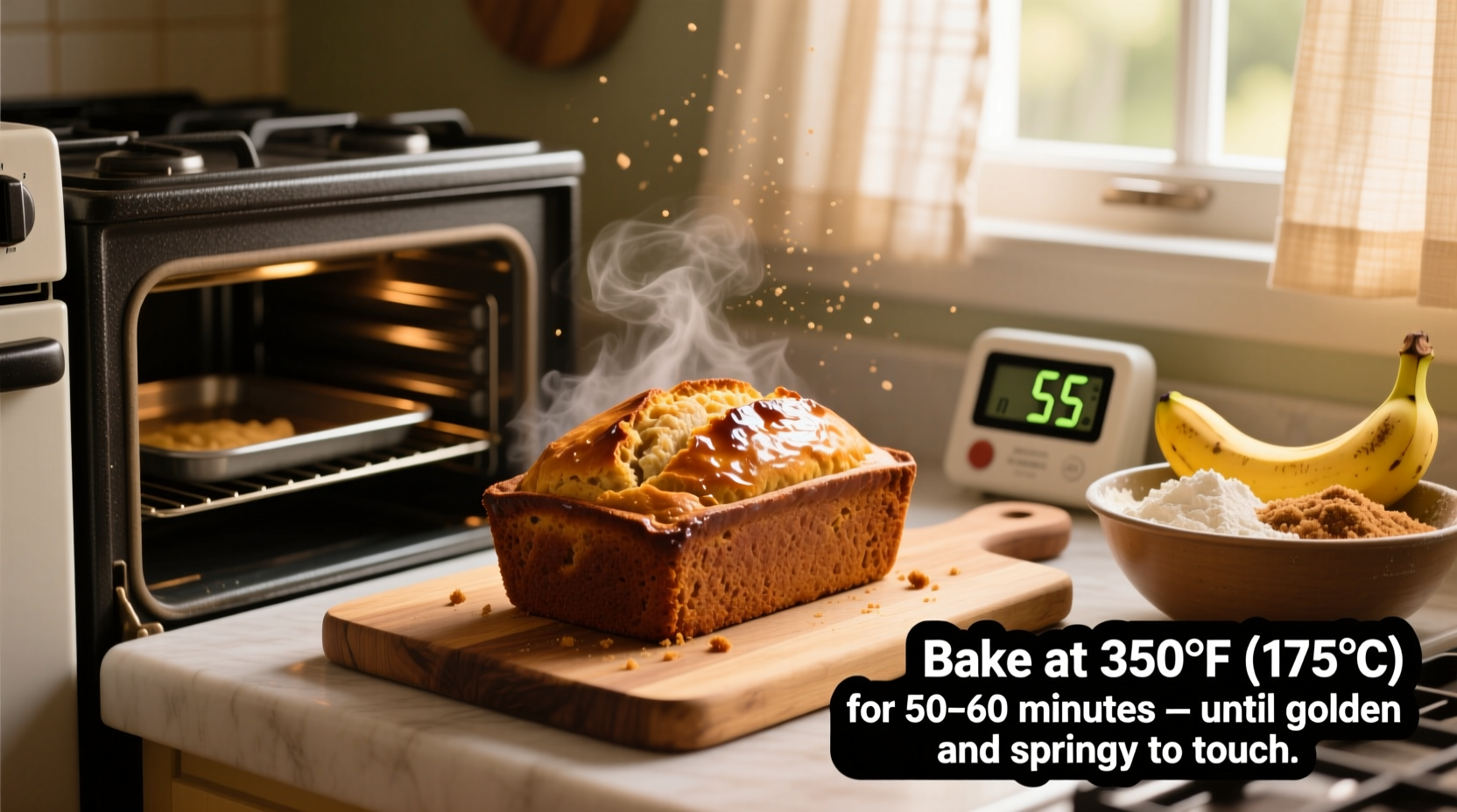 how long to cook banana bread