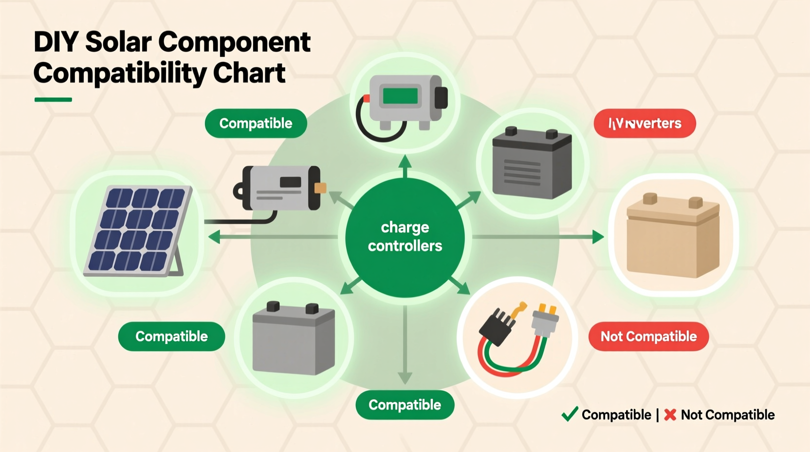 DIY solar component compatibility chart