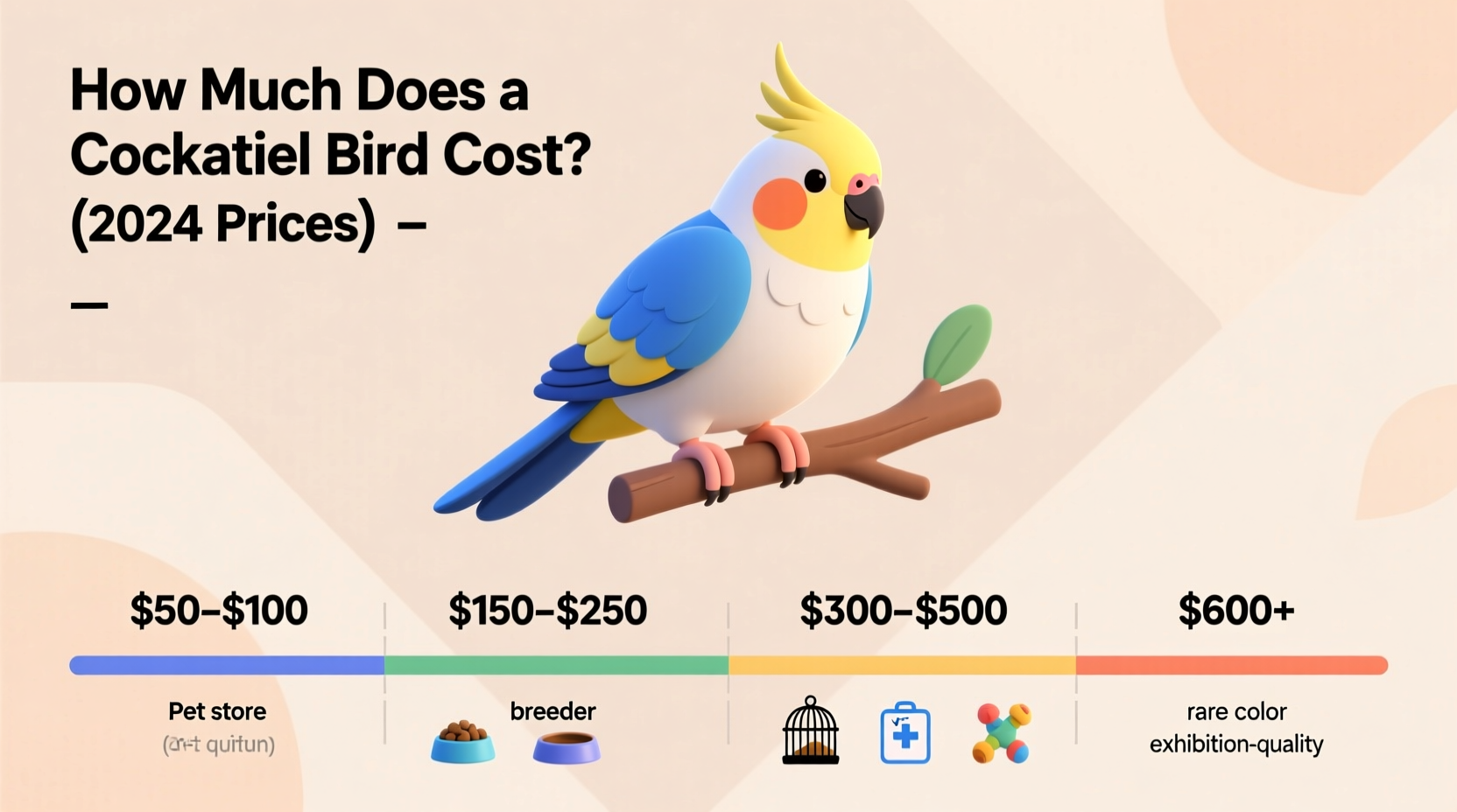 how much does a cockatiel bird cost