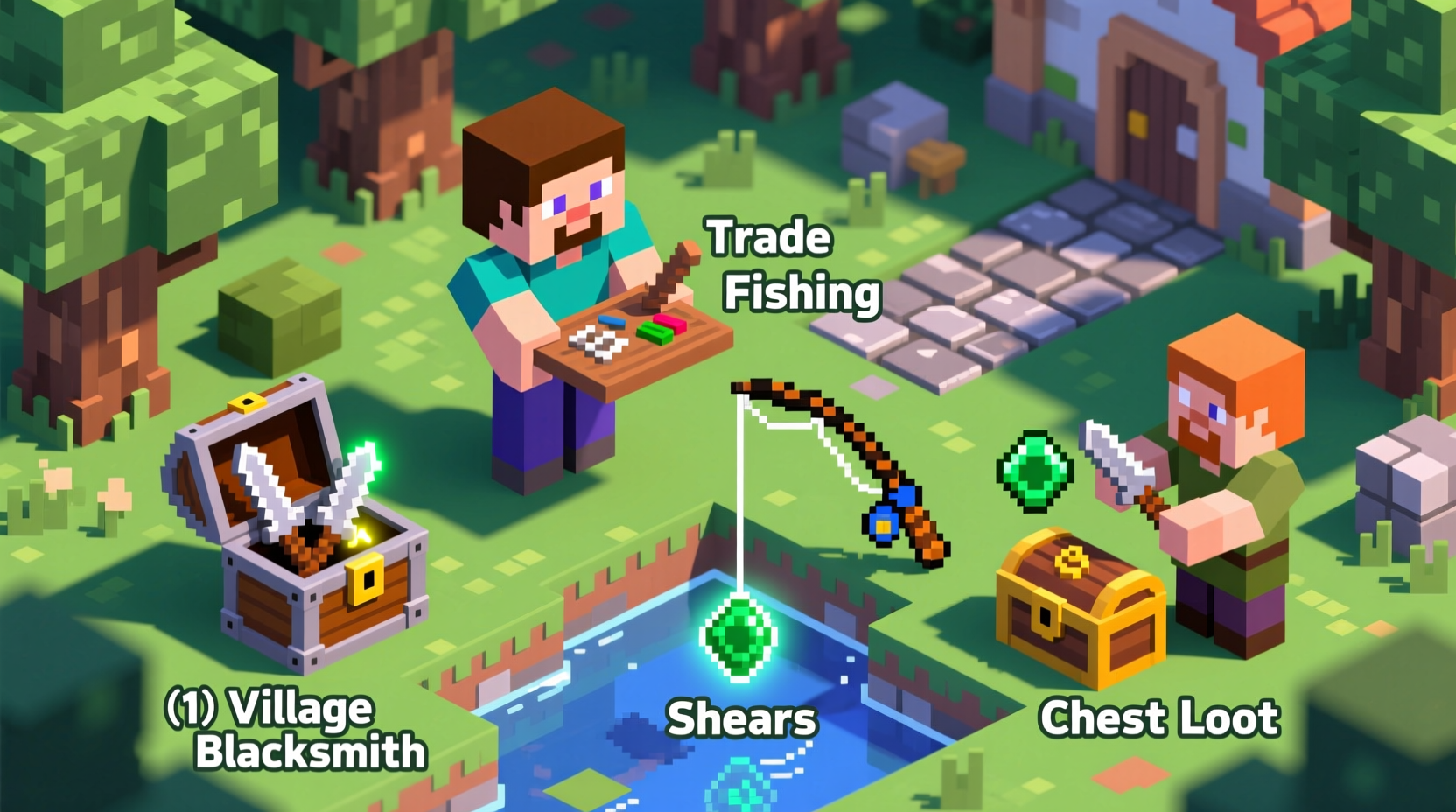 Minecraft shears alternative acquisition methods