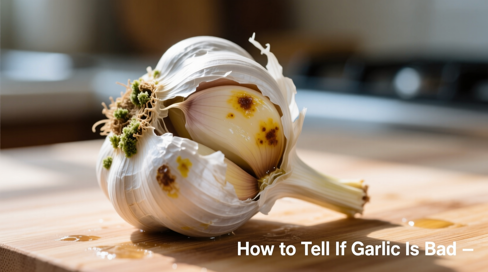 how can you tell if garlic is bad