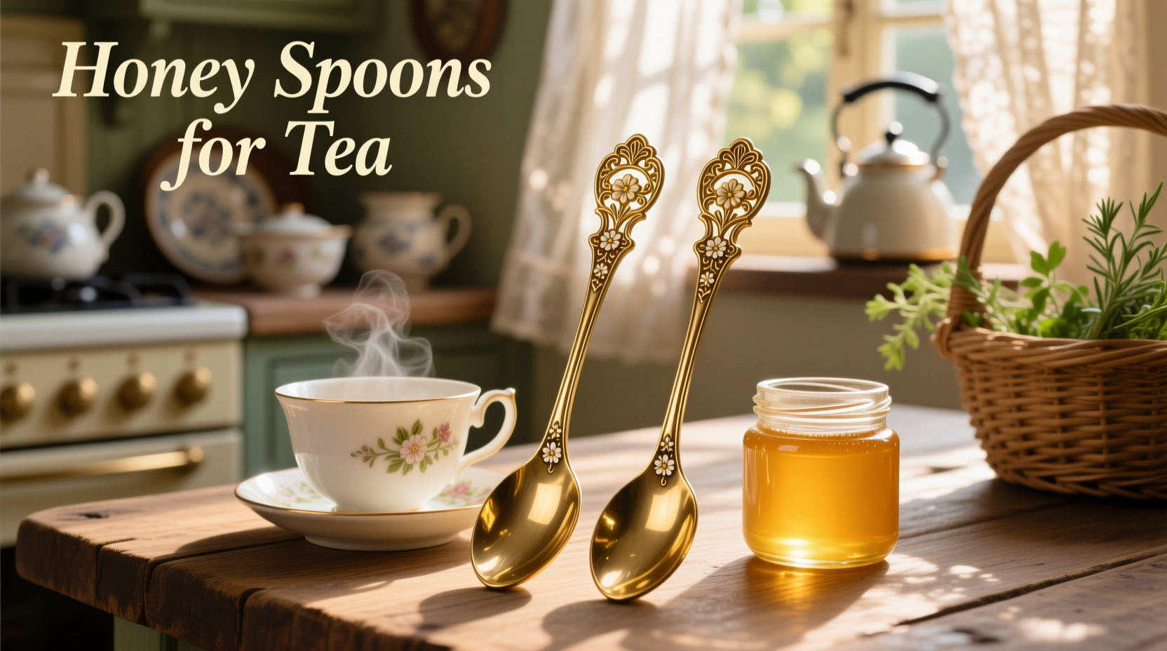 honey spoons for tea