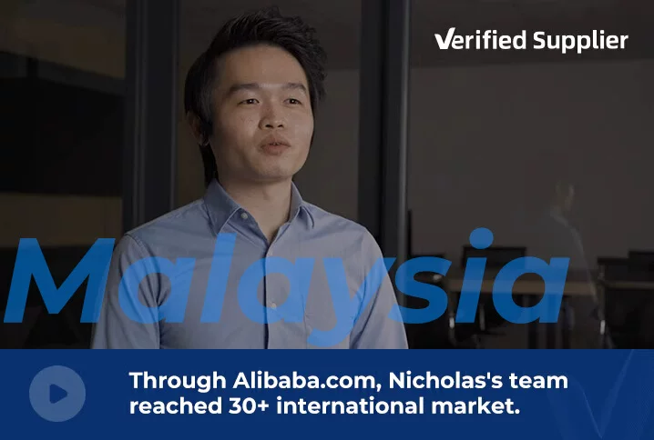 Through Alibaba.com, Nicholas's team reached 30+ international markets.