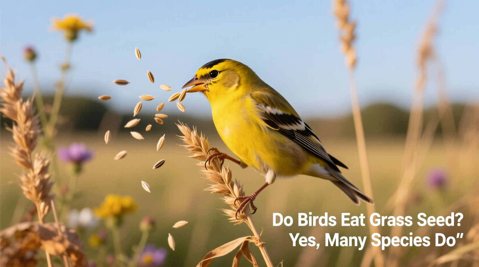 do birds eat grass seed