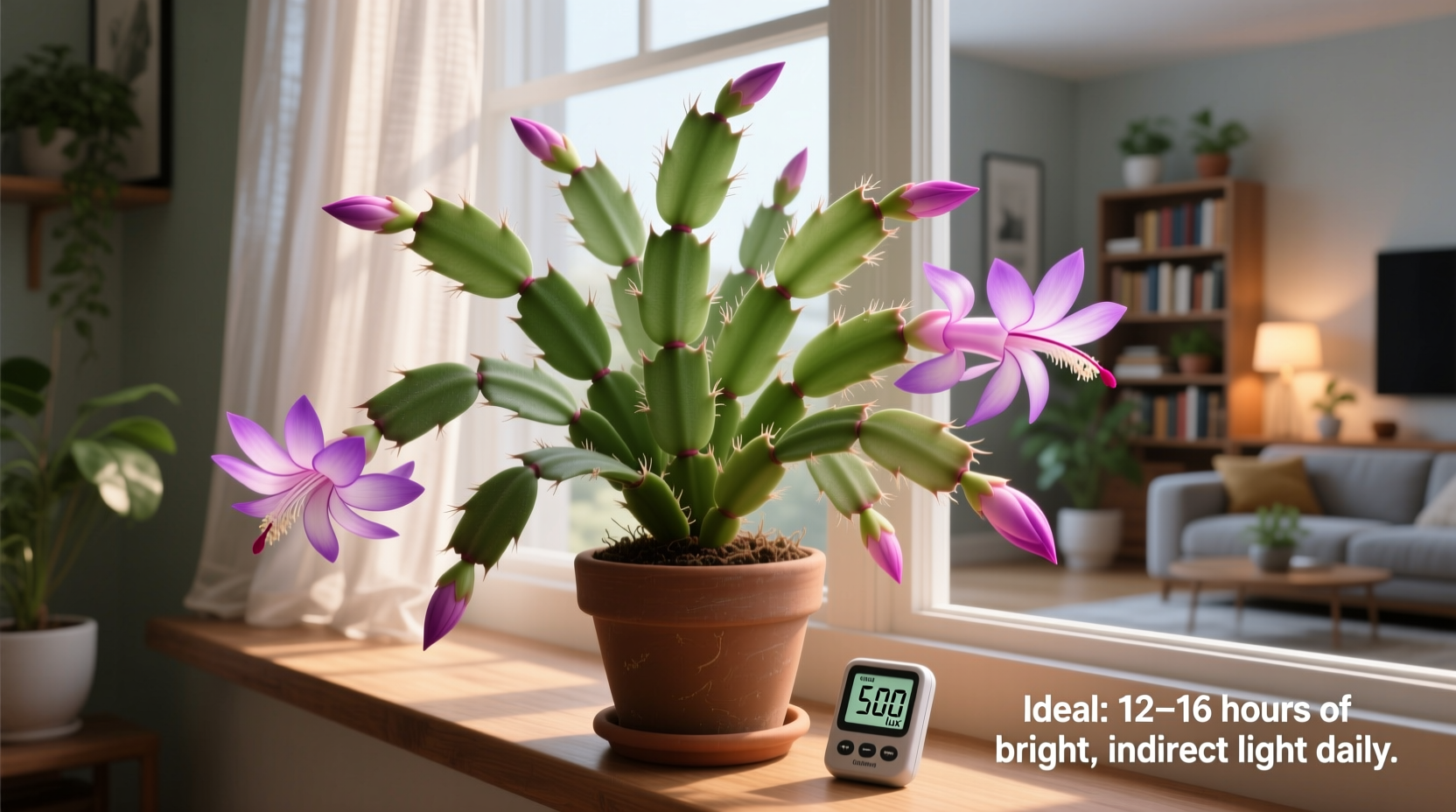 how much light does a christmas cactus need