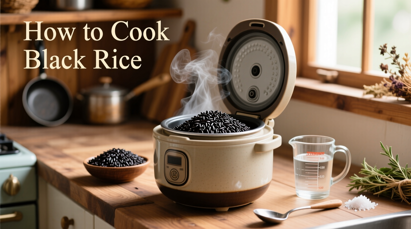 how to cook black rice