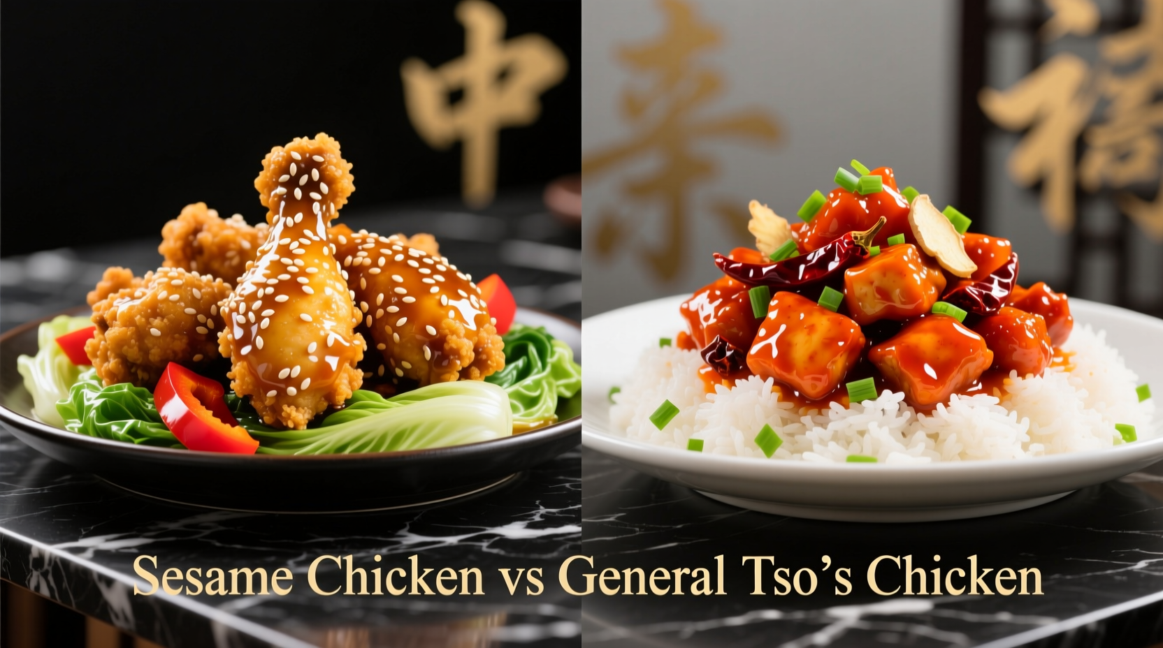 sesame chicken vs general tso