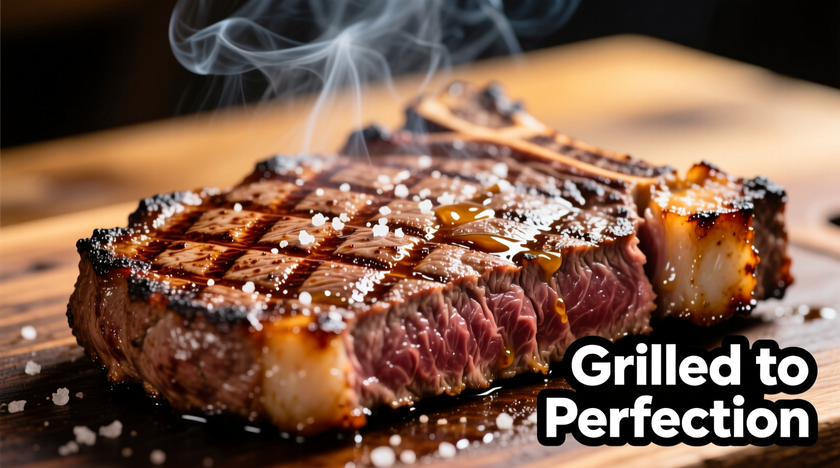 Perfectly grilled skirt steak with crosshatch grill marks