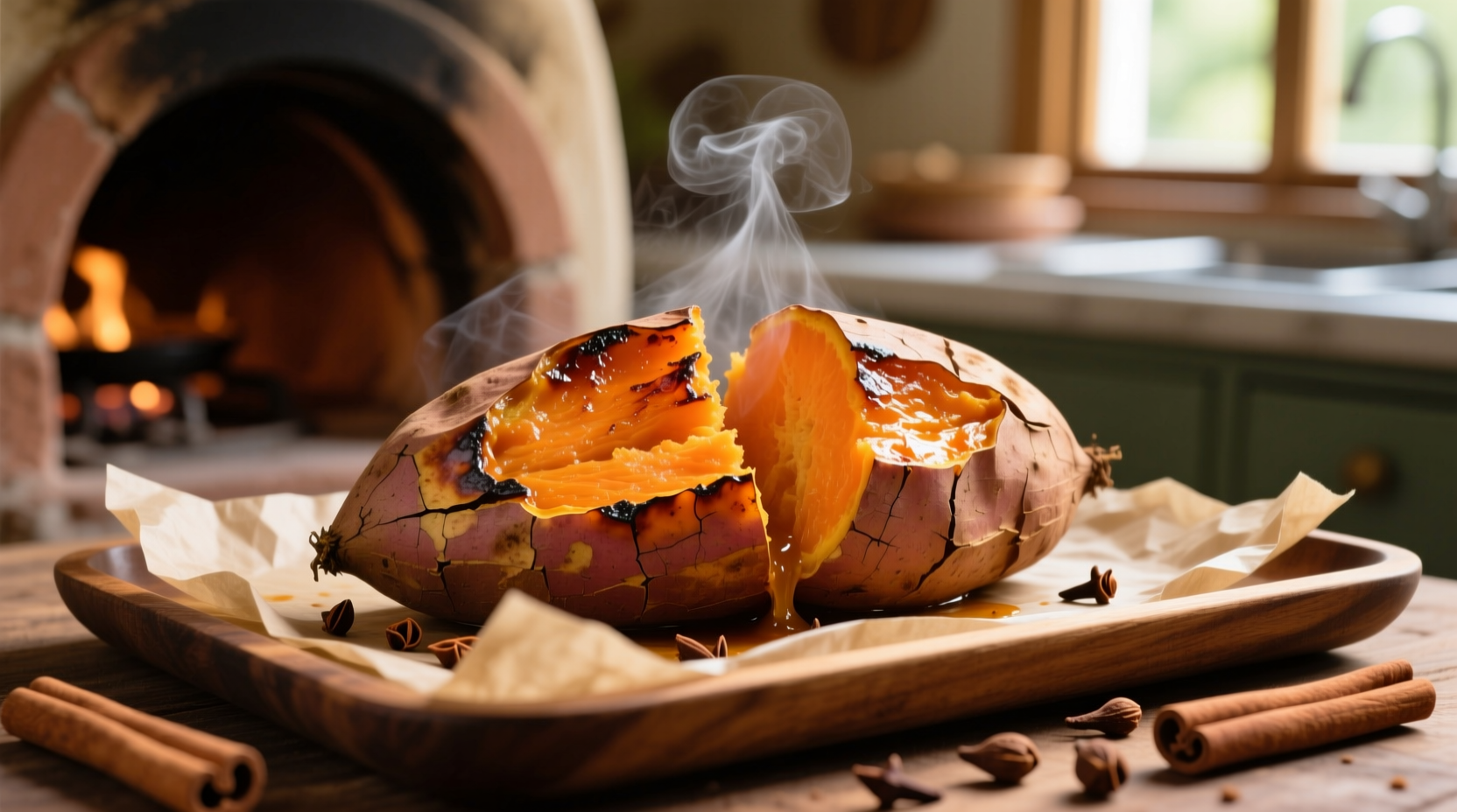 cook sweet potato in oven