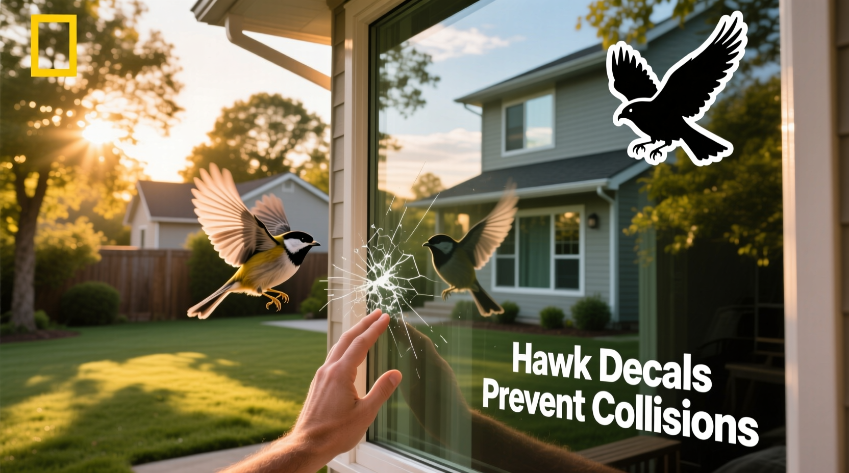 how do i keep birds from flying into windows