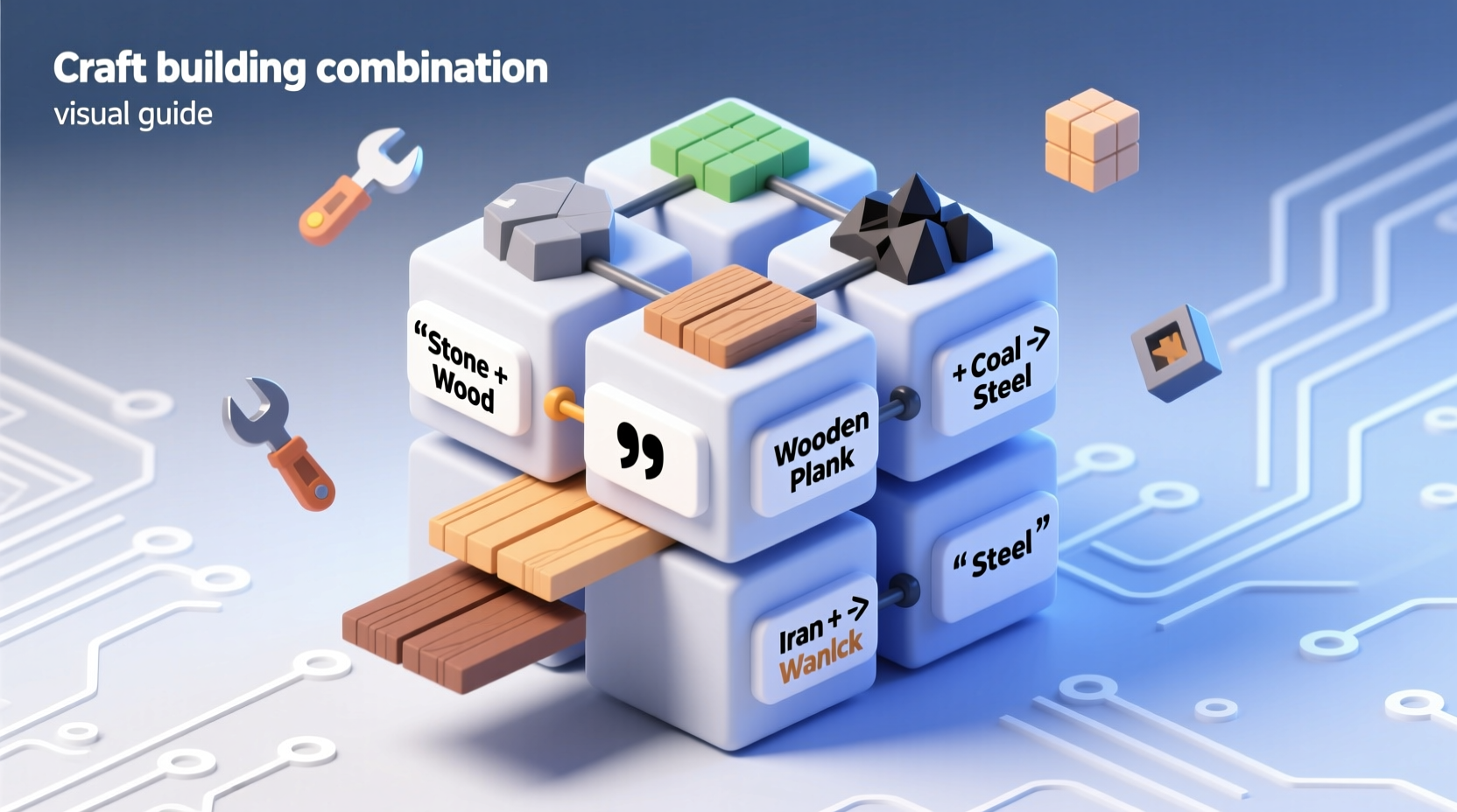 Infinite Craft building combination visual guide