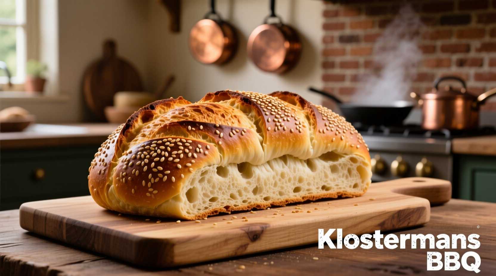 Klostermans BBQ Sesame Seed Bread: Perfect BBQ Sandwich Foundation