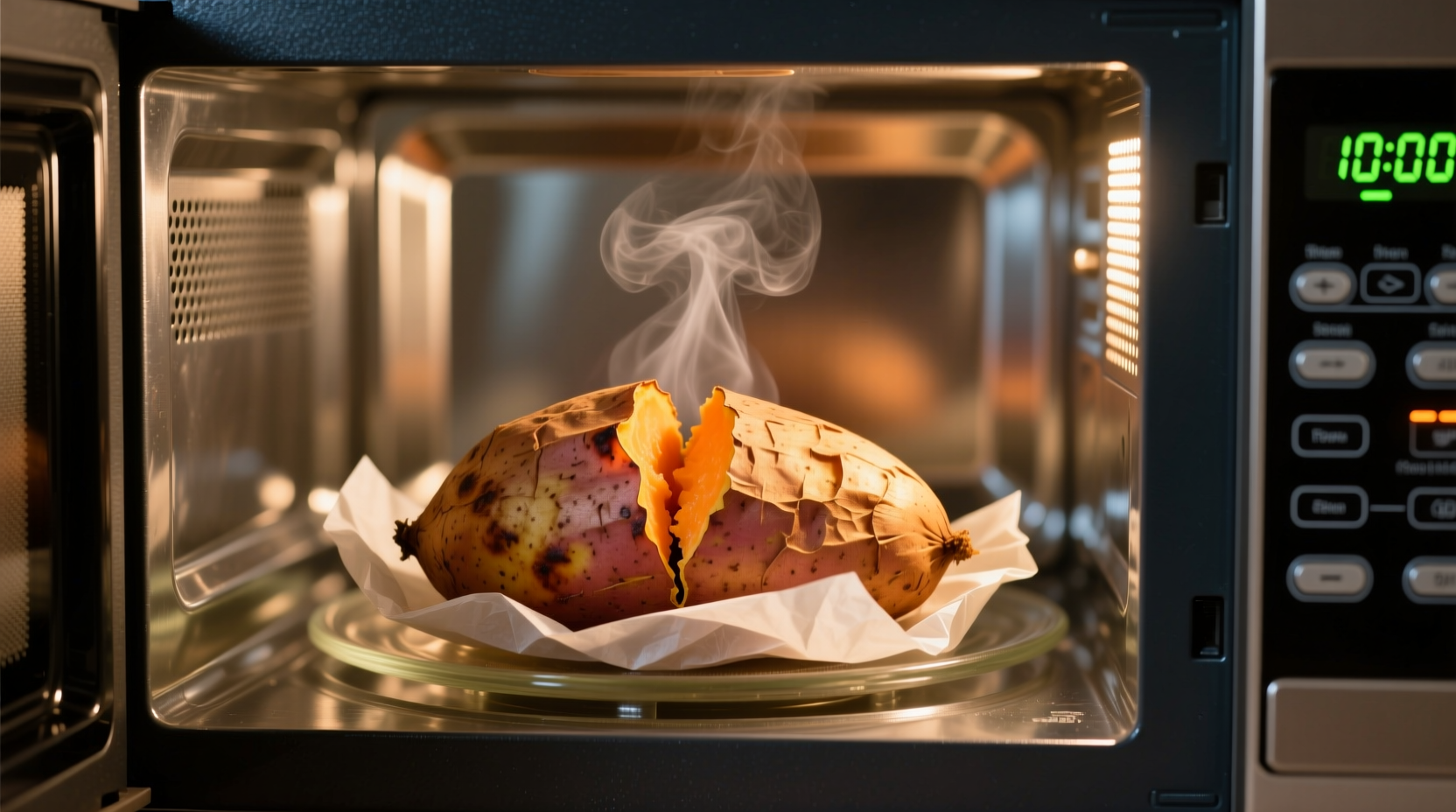 how long should i microwave a sweet potato