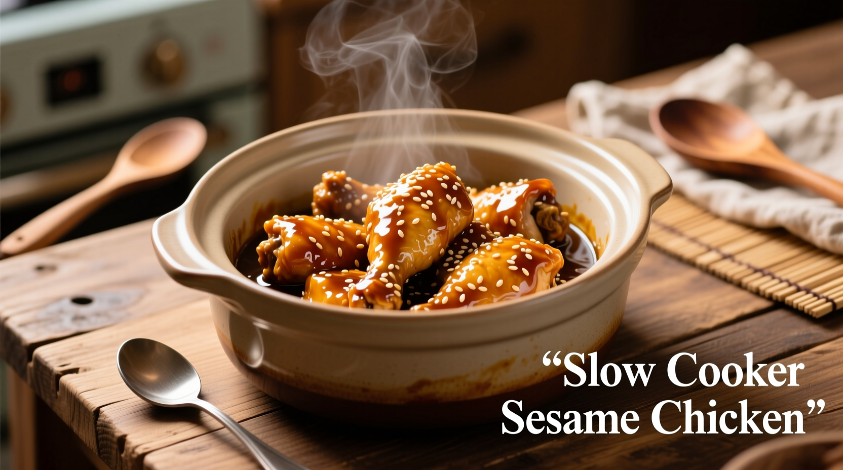 slow cooker sesame chicken