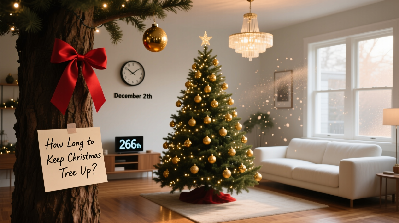 how long to keep christmas tree up