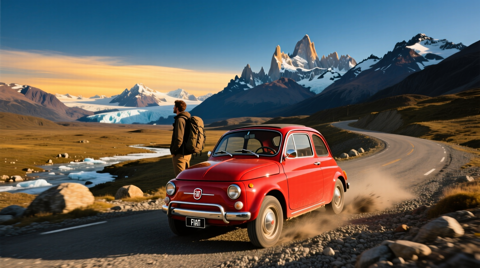 Little Car Can Driving Argentina Alaska Fiat 600: Transport Guide