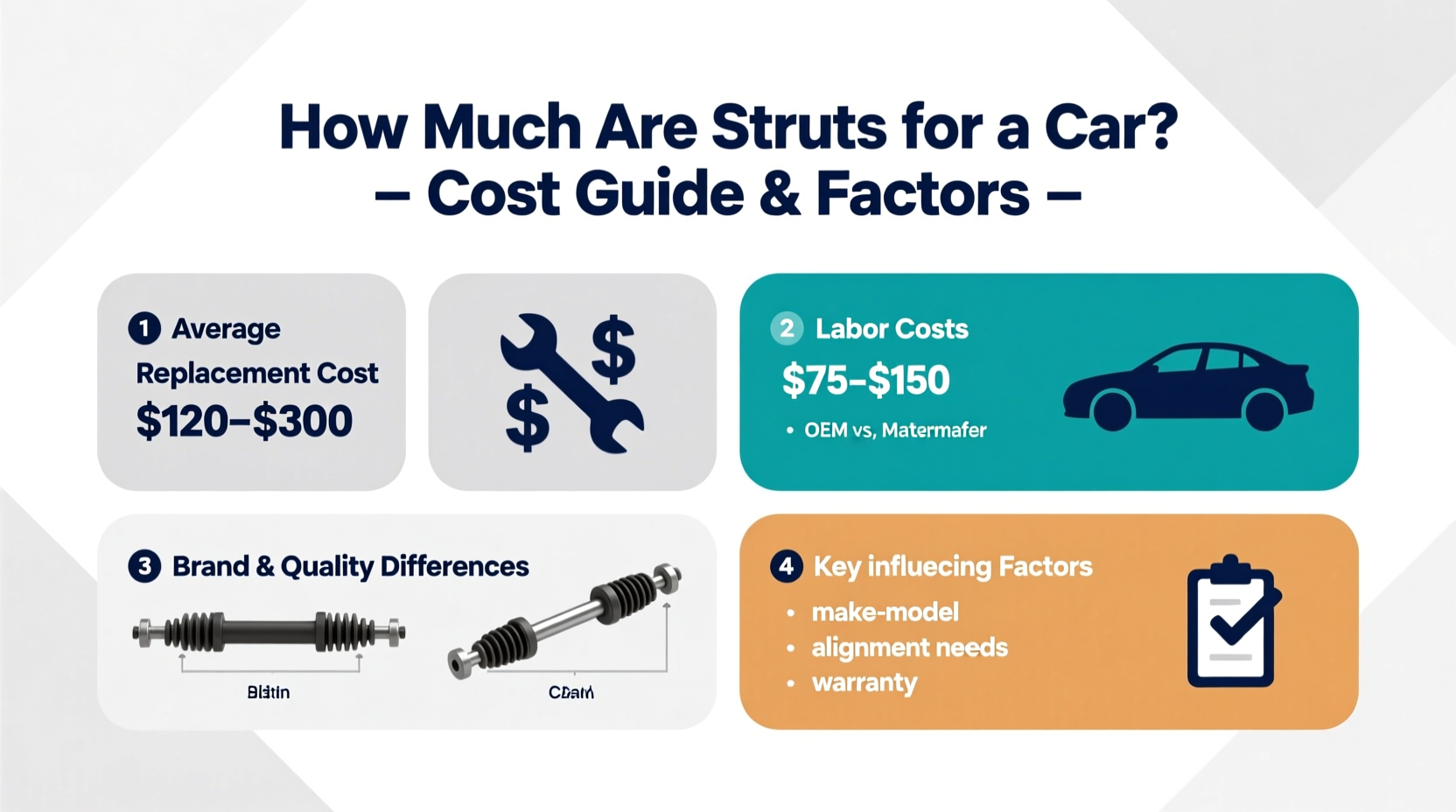 how much are struts for a car