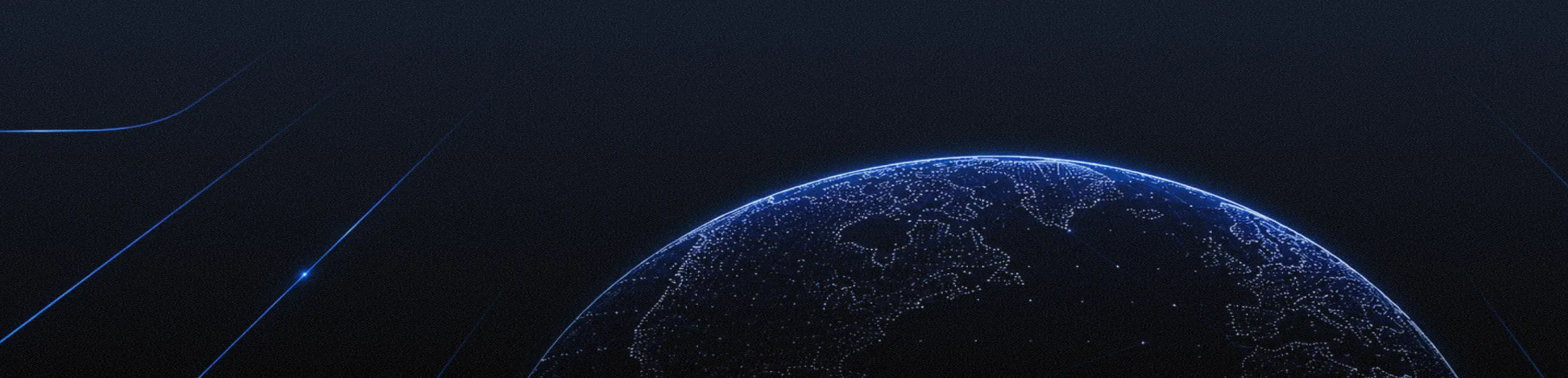 Illustrative connected globe representing global B2B market access