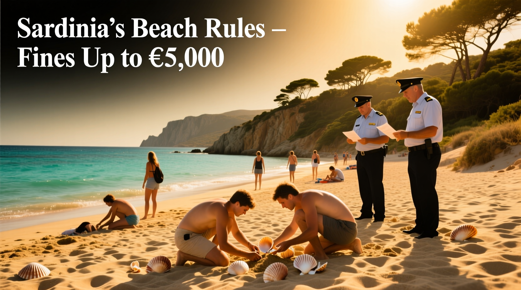 Tourists Fined Thousands for Taking Sand & Shells from Sardinia Beaches