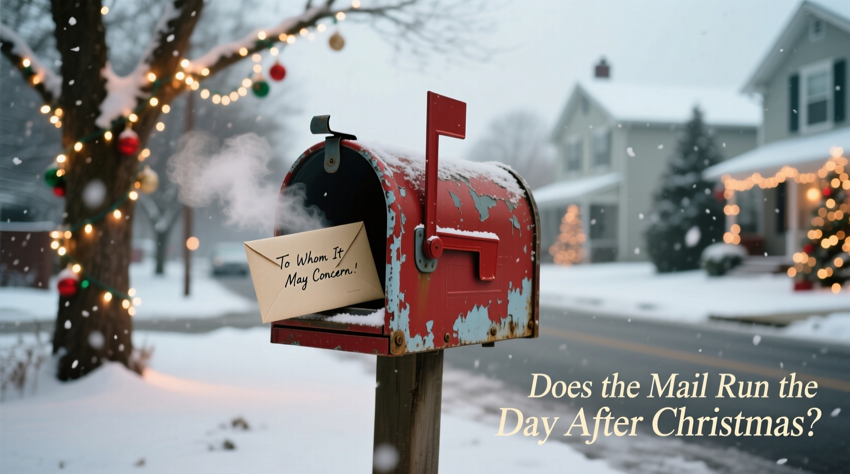 does the mail run the day after christmas