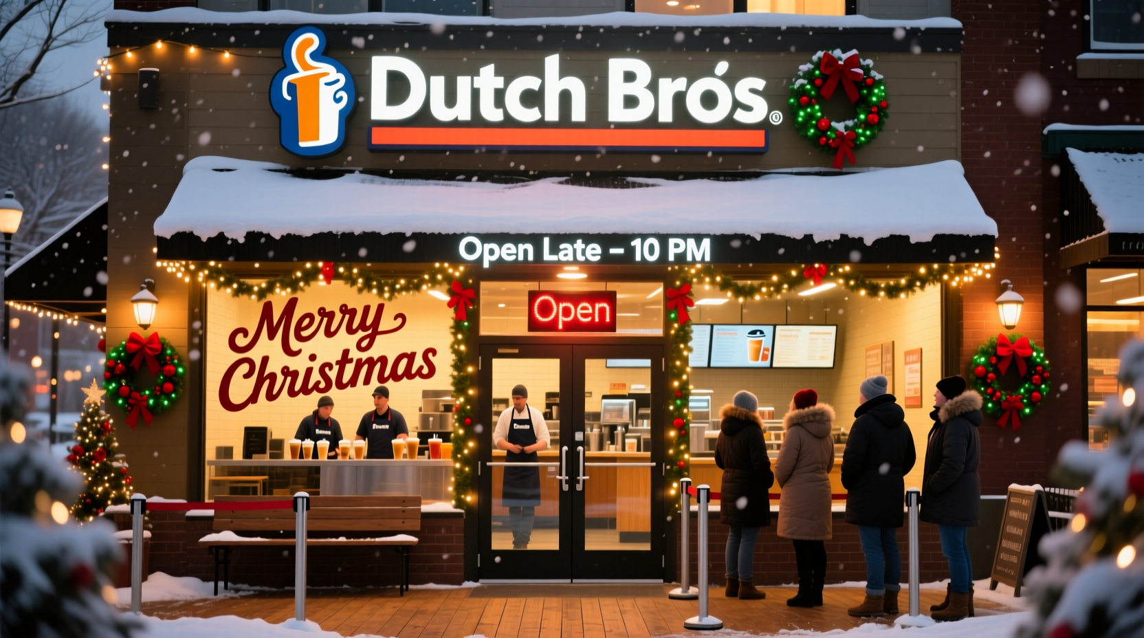 is dutch bros open on christmas eve