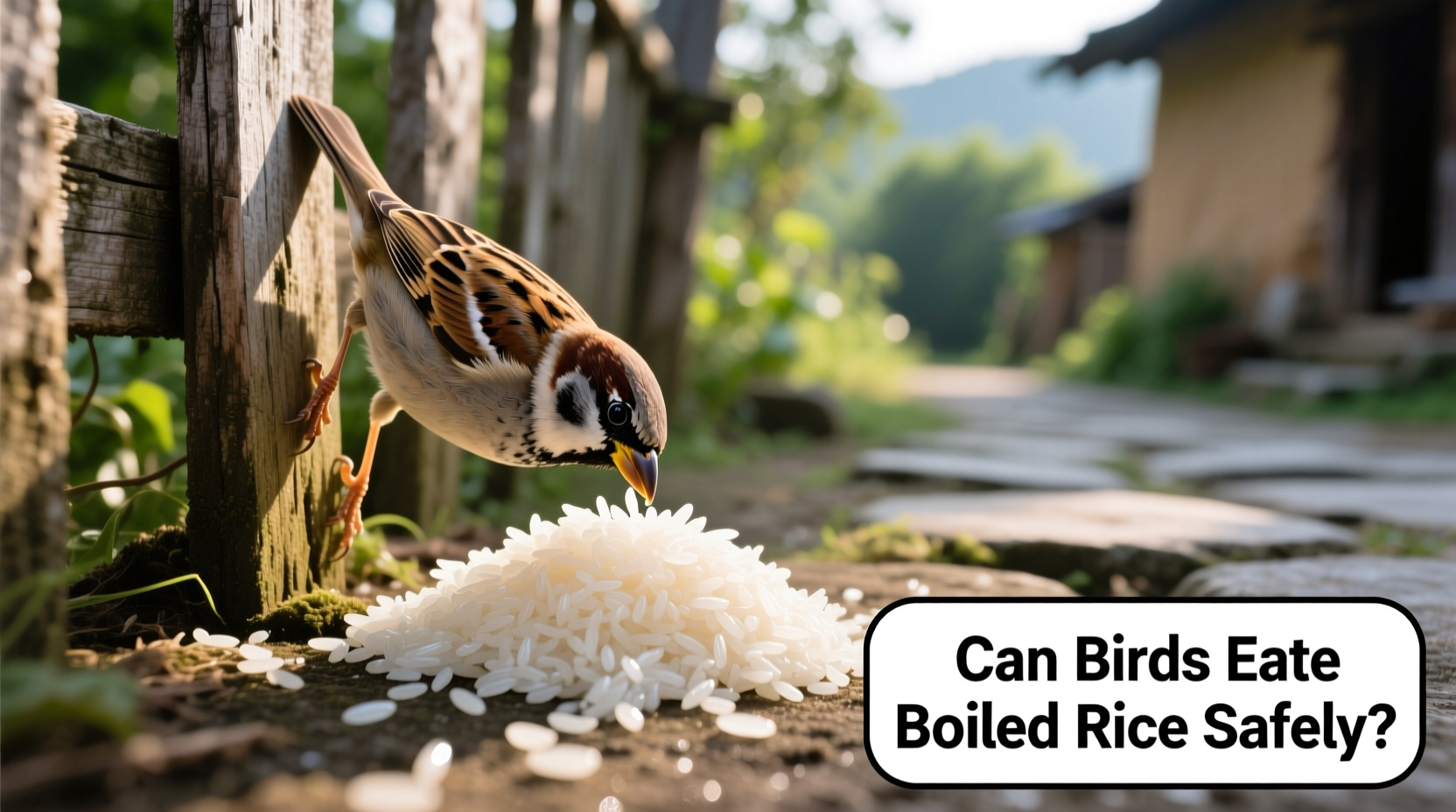 can birds eat boiled rice