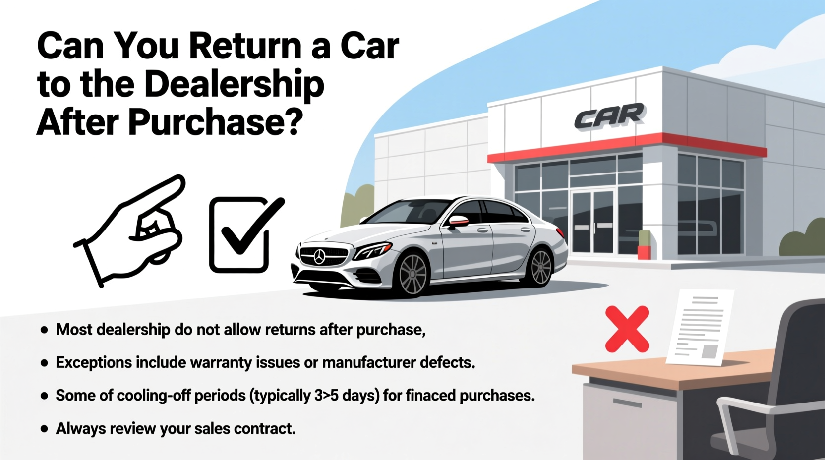 can i return a car to the dealership