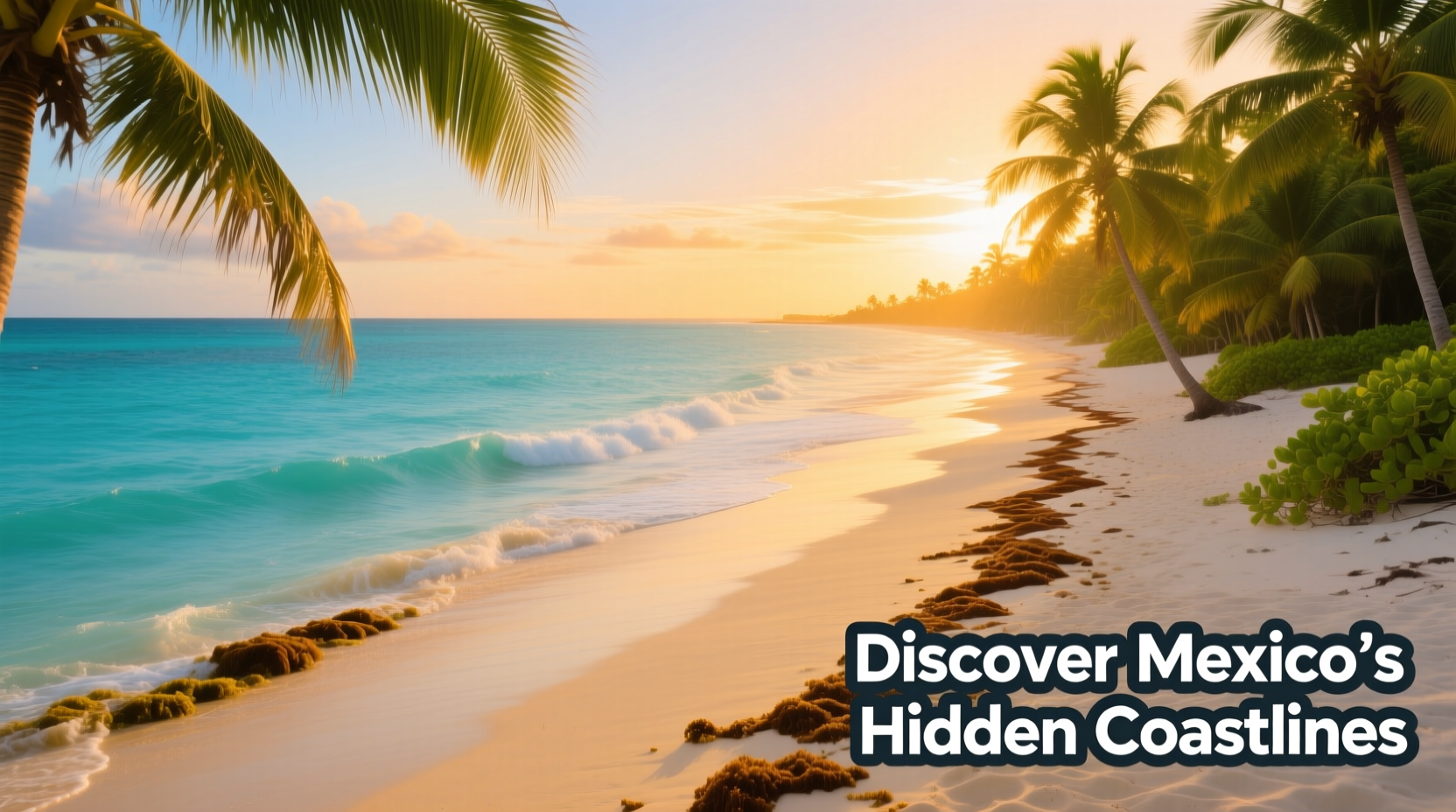 Mexico Caribbean beaches stinky brown algae: what to expect & how to visit on a budget