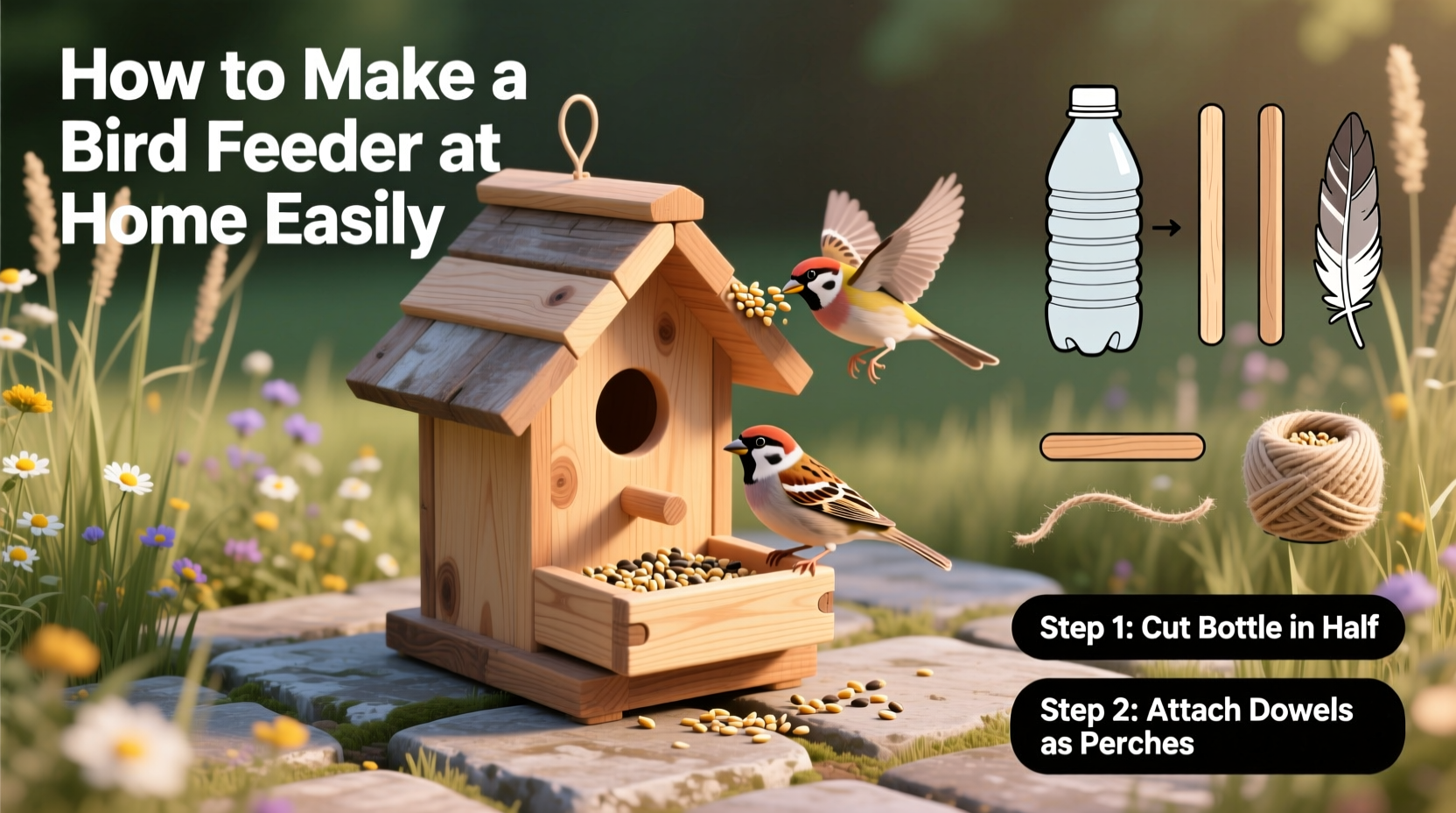 how to make a bird feeder