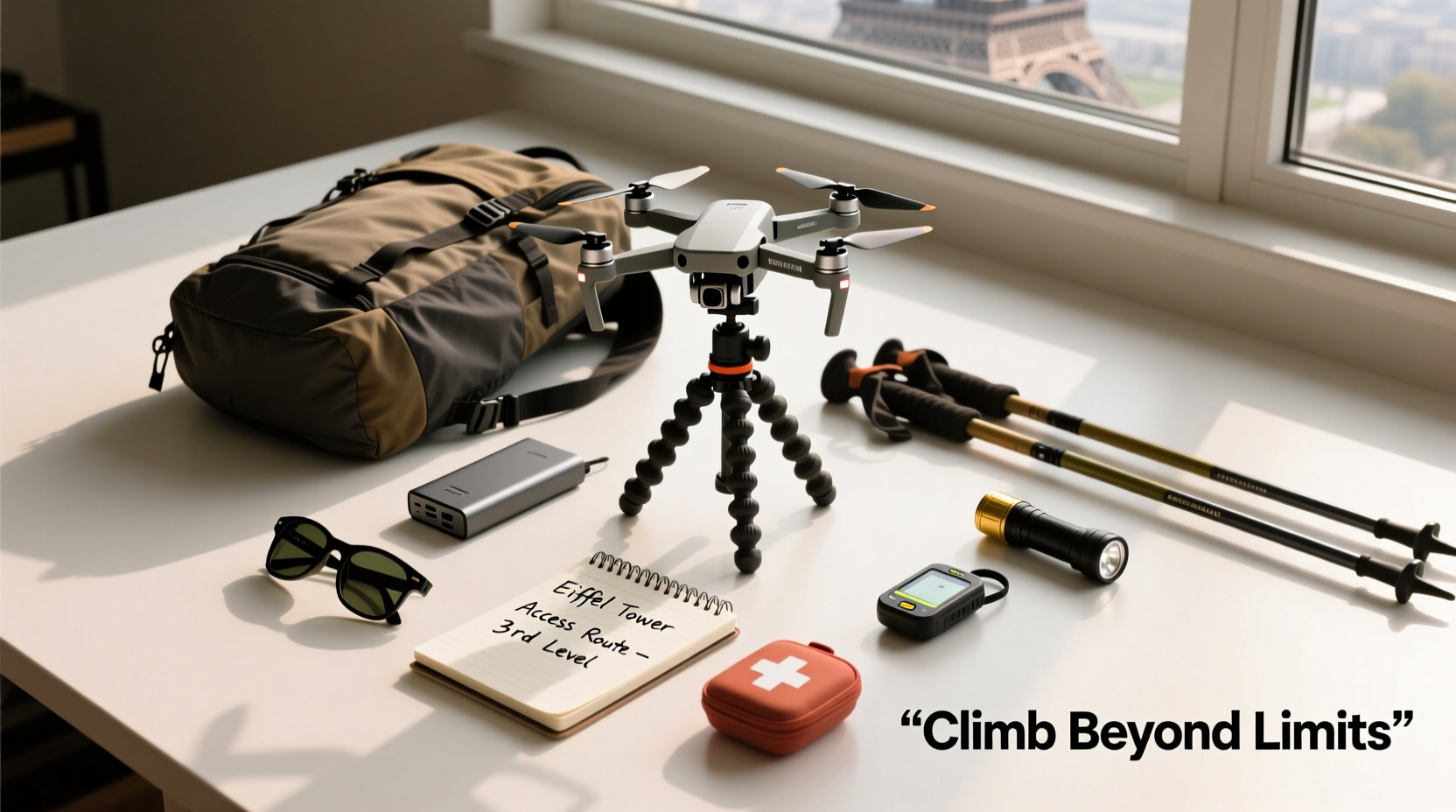 What to Bring After the Two Guys Illegally Climbed Eiffel Tower & Launched Drone