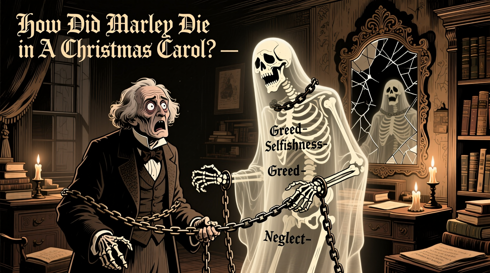 how did marley die in a christmas carol