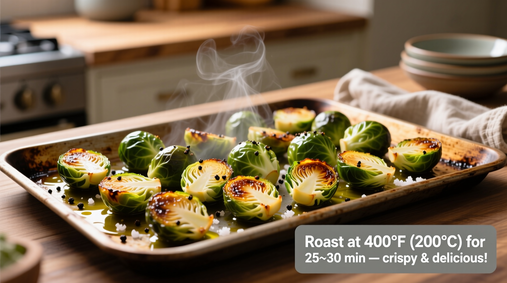 Perfect Oven-Roasted Brussels Sprouts: Simple 25-Minute Method