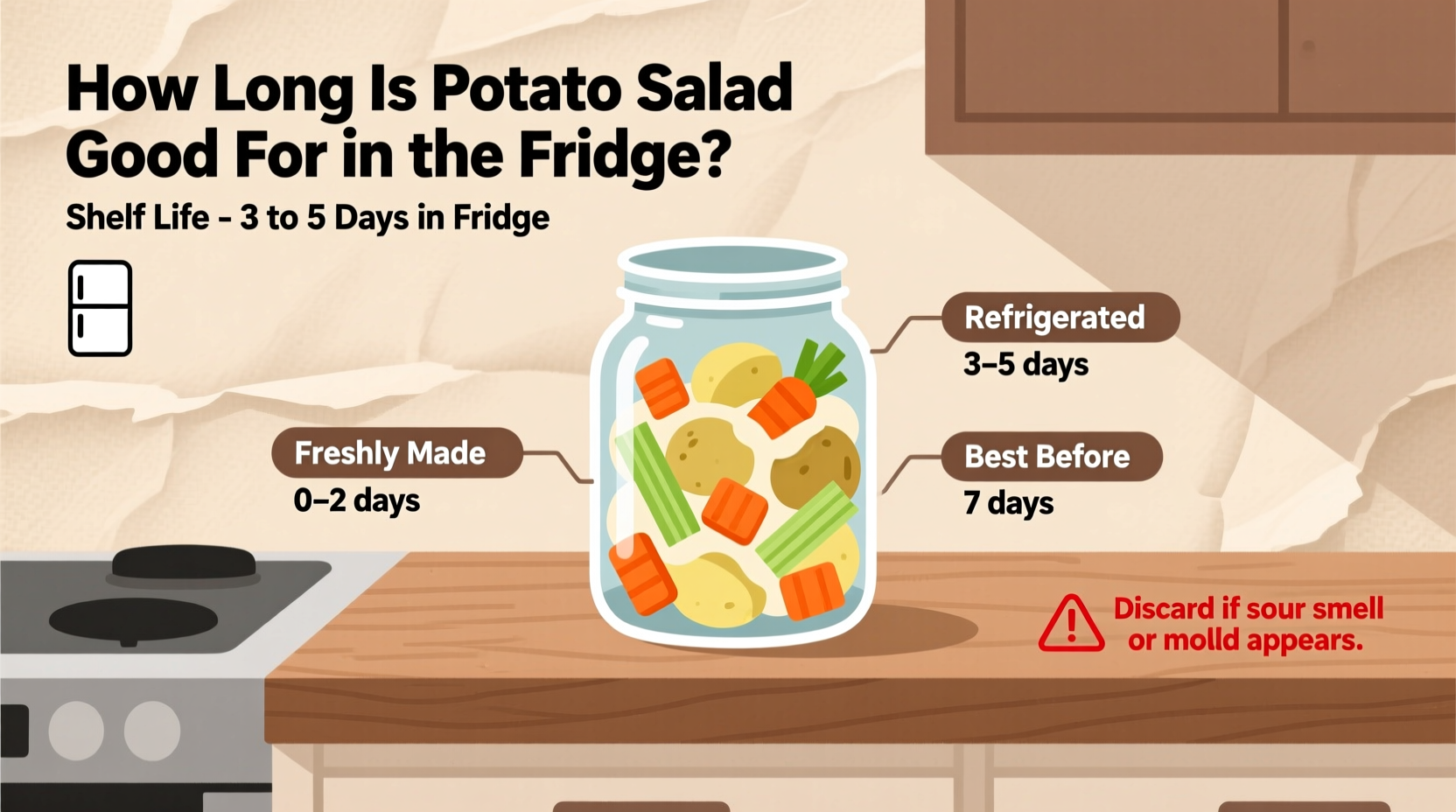 how long is potato salad good for in the fridge