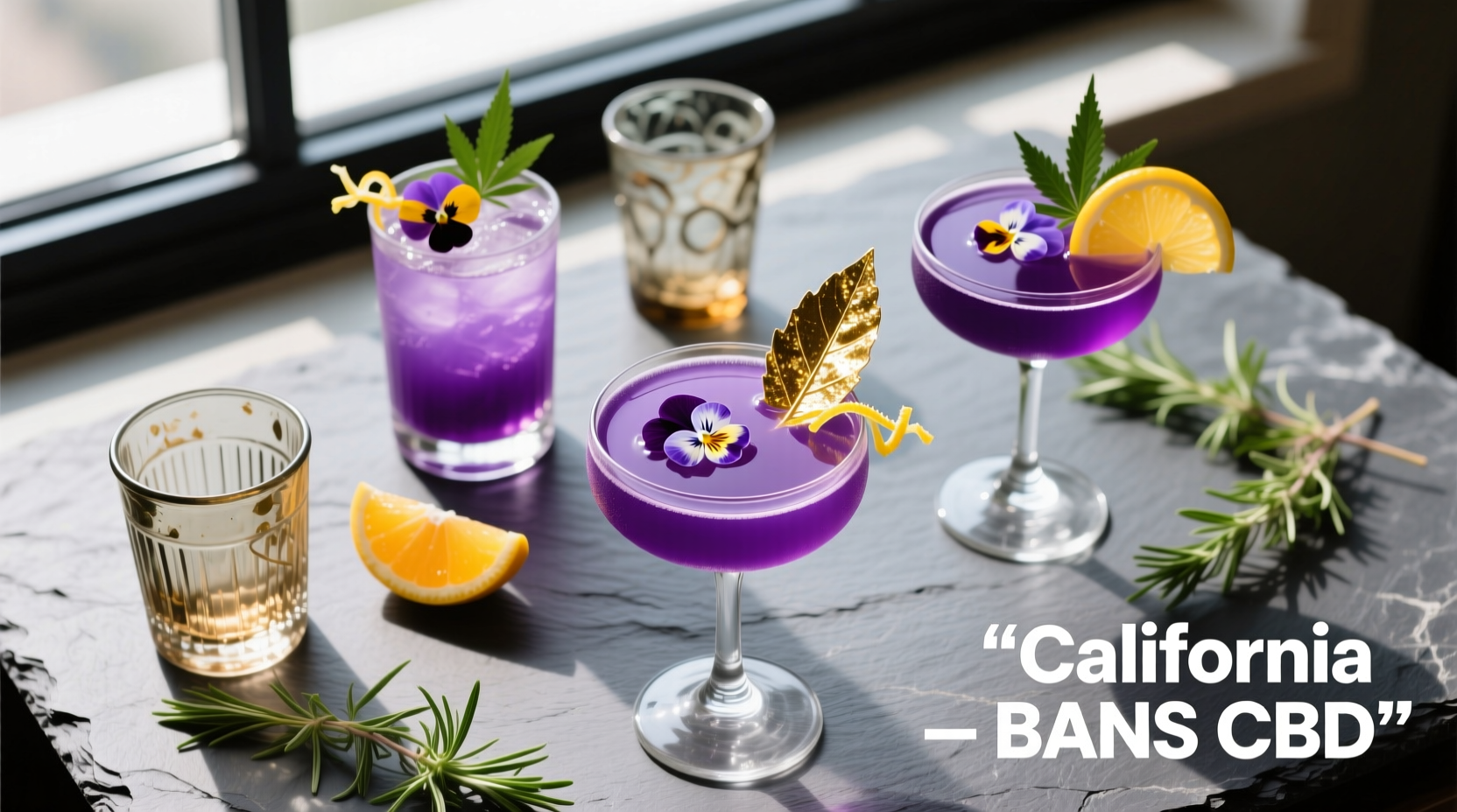 California Bans CBD Cocktails: What to Eat & Drink Instead