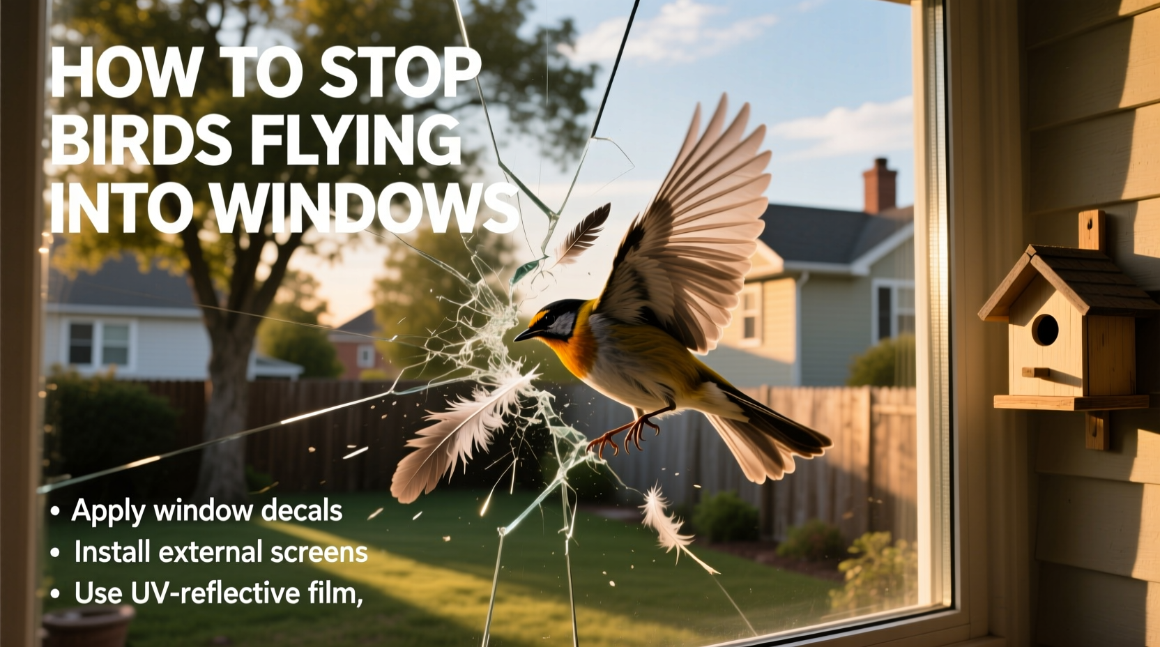 how can i stop birds flying into windows