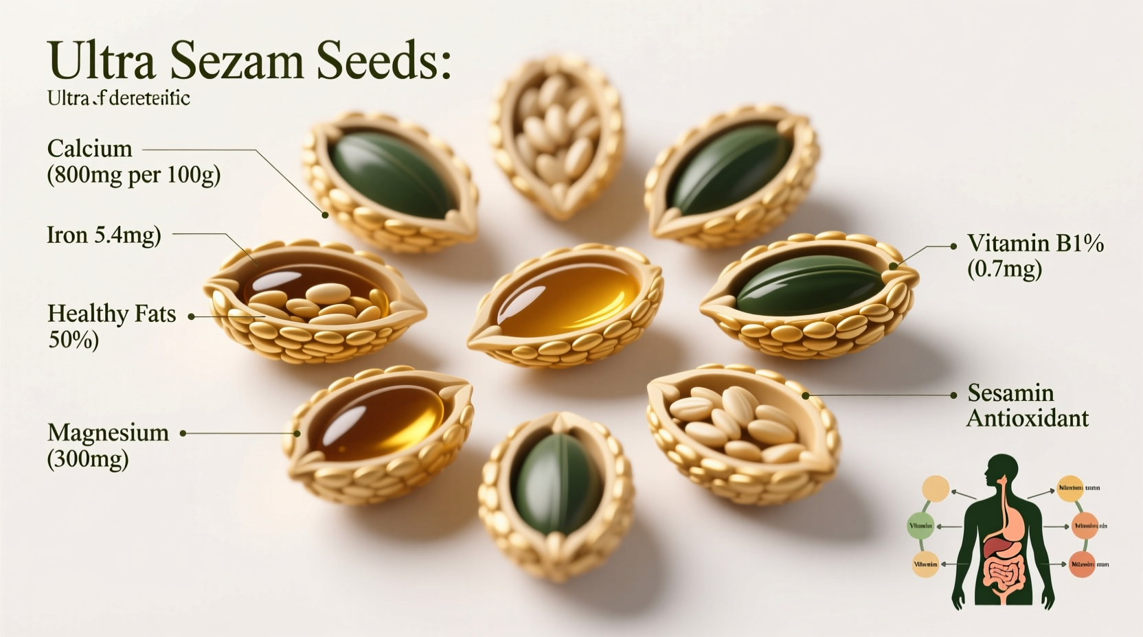 nutritional value of sesame seeds