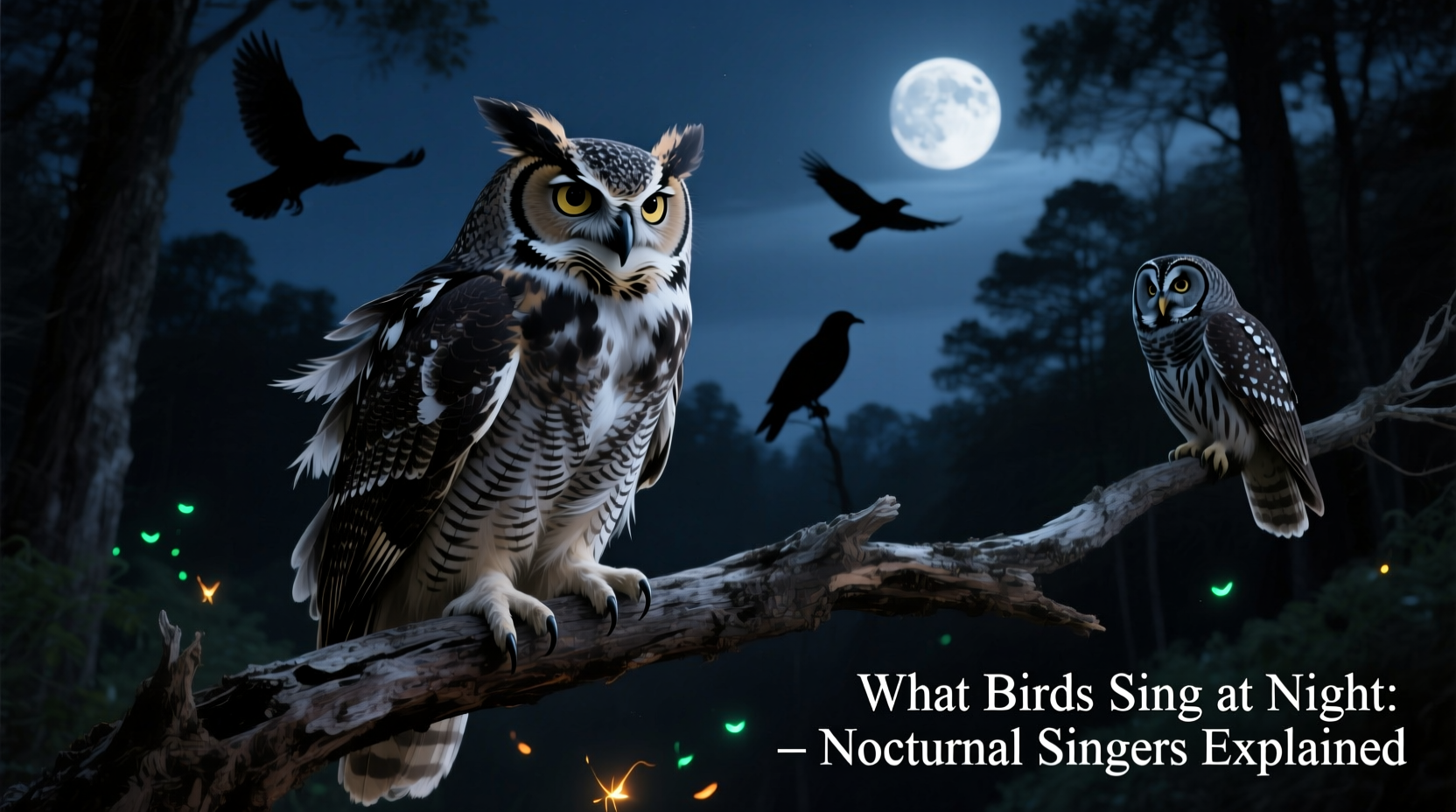 what birds sing at night