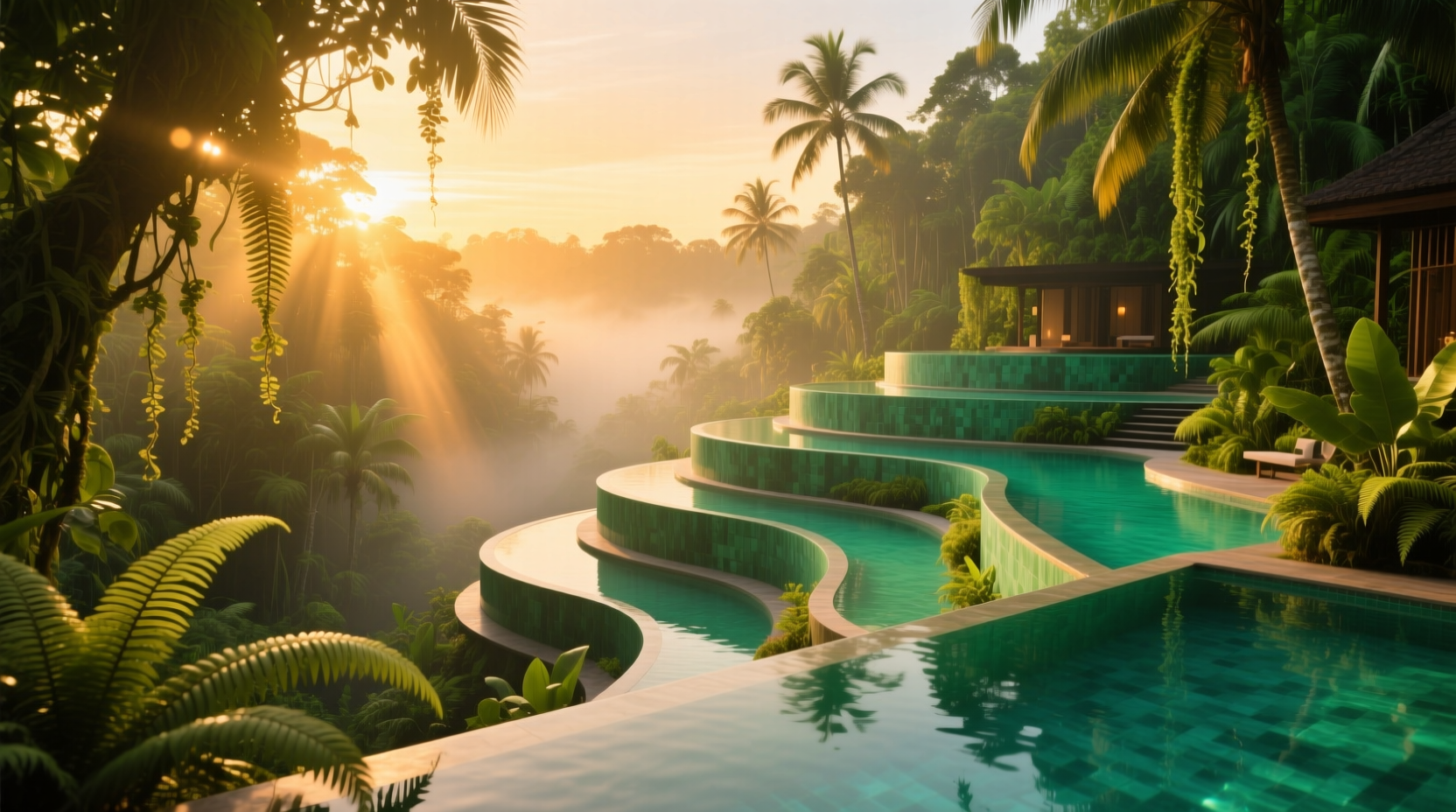 Stacked Infinity Pools in a Bali Rainforest: Budget Travel Guide