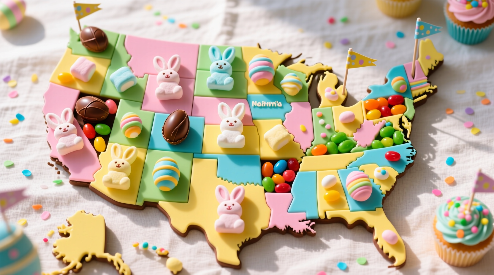 Map Shows Popular Easter Treat Every State: A Budget Traveler’s Food Guide
