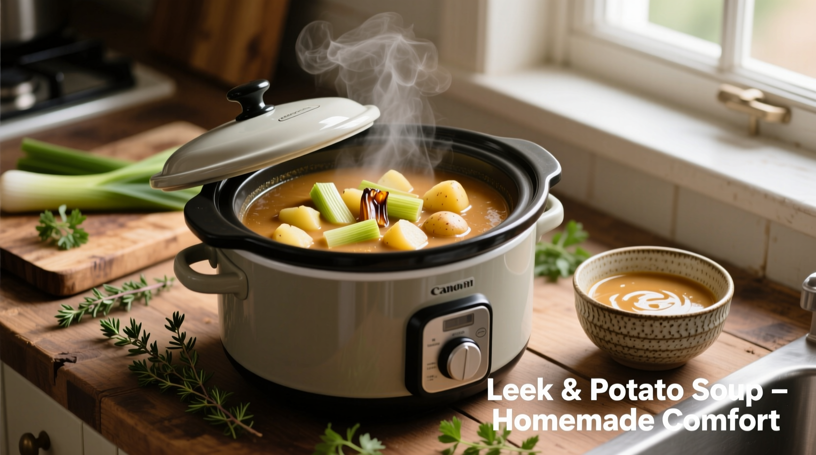 Perfect Slow Cooker Leek and Potato Soup Recipe