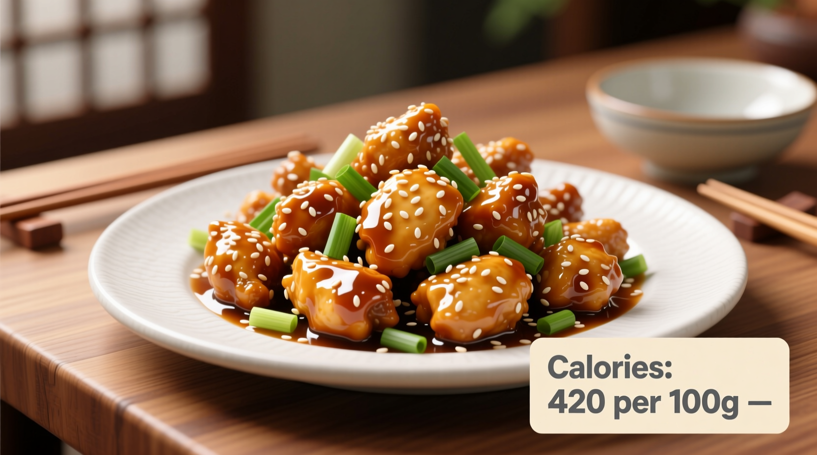 sesame chicken calories