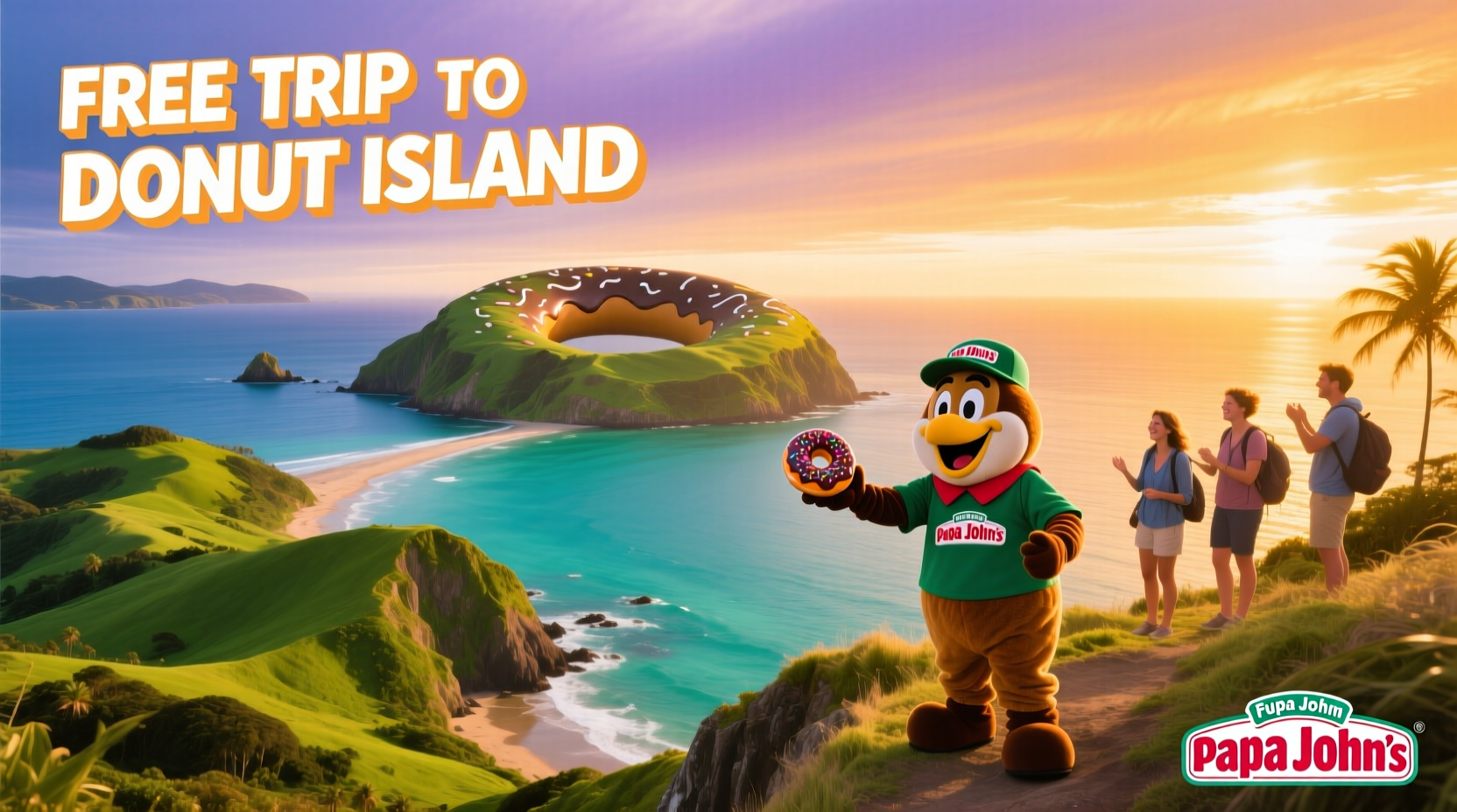 Papa John's Giving Away Free Trip to Donut Island New Zealand: Real Guide