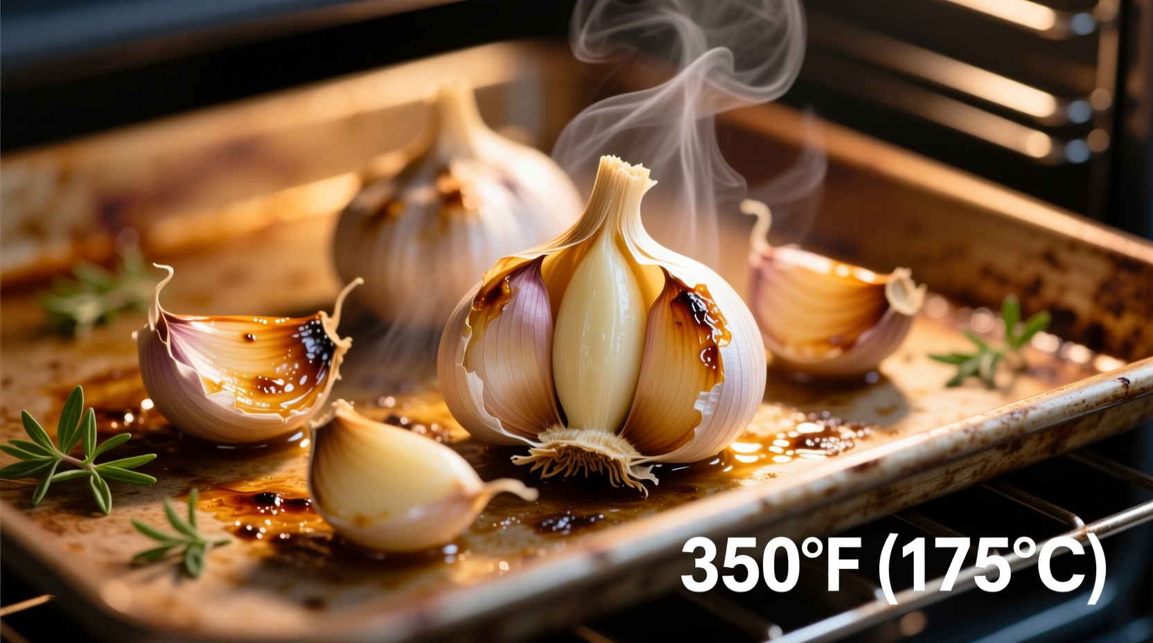 what temp to roast garlic