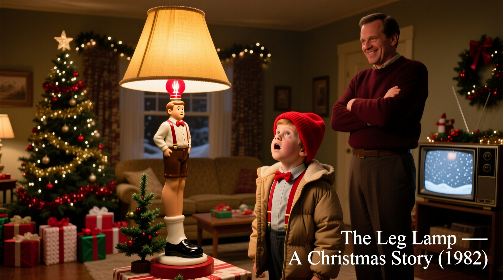 a christmas story leg lamp scene