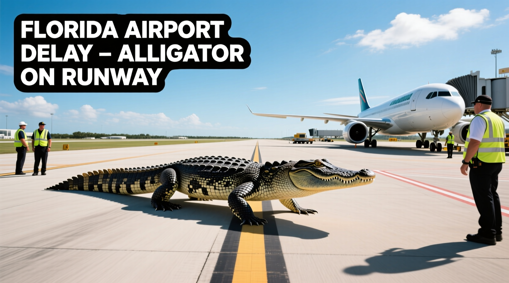 Alligator Crossing Runway Delayed Flight Florida: Transport Guide