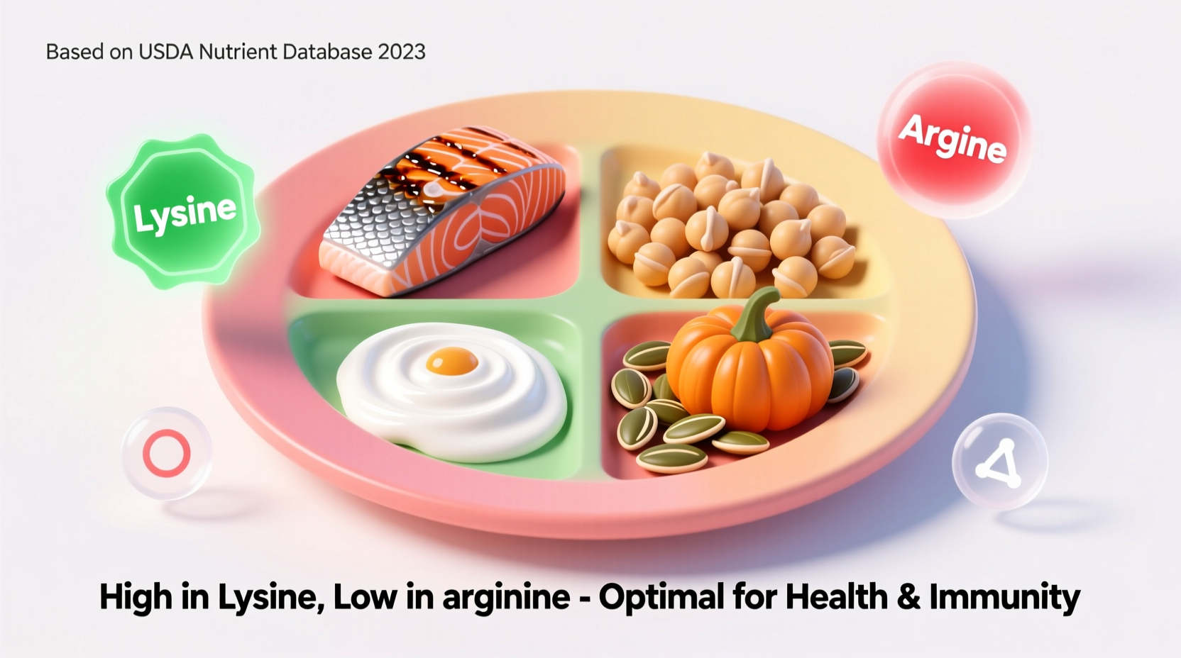 Top Lysine-Rich, Low-Arginine Foods List