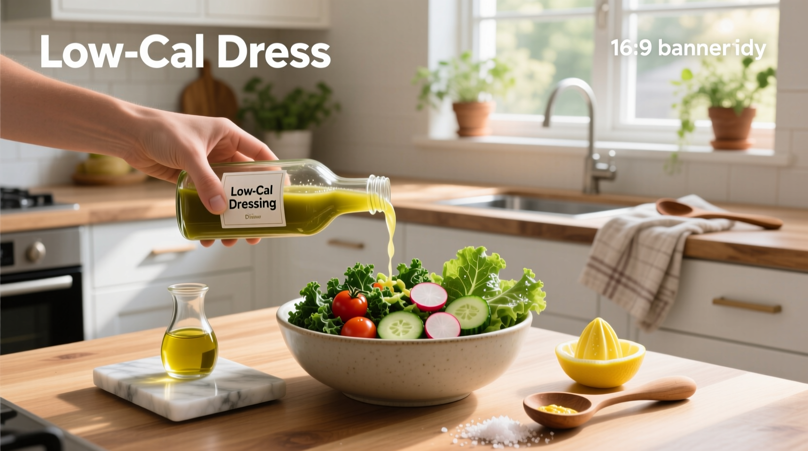 Step-by-step preparation of healthy homemade salad dressing