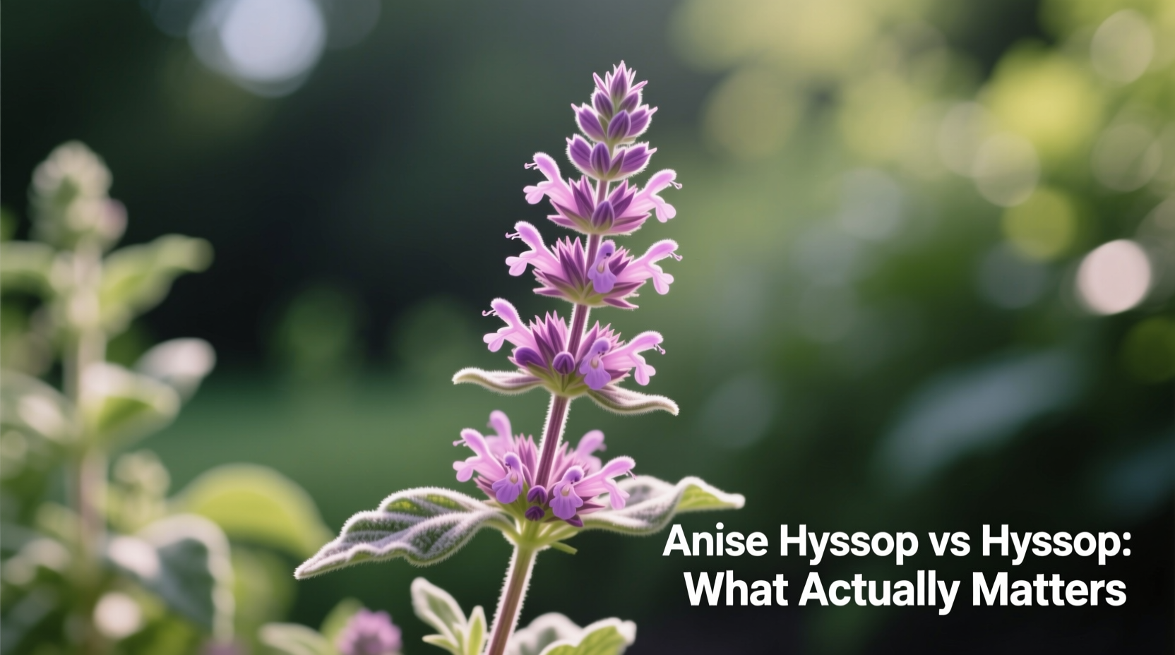 anise hyssop vs hyssop what actually matters